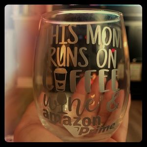 Custom wine glass